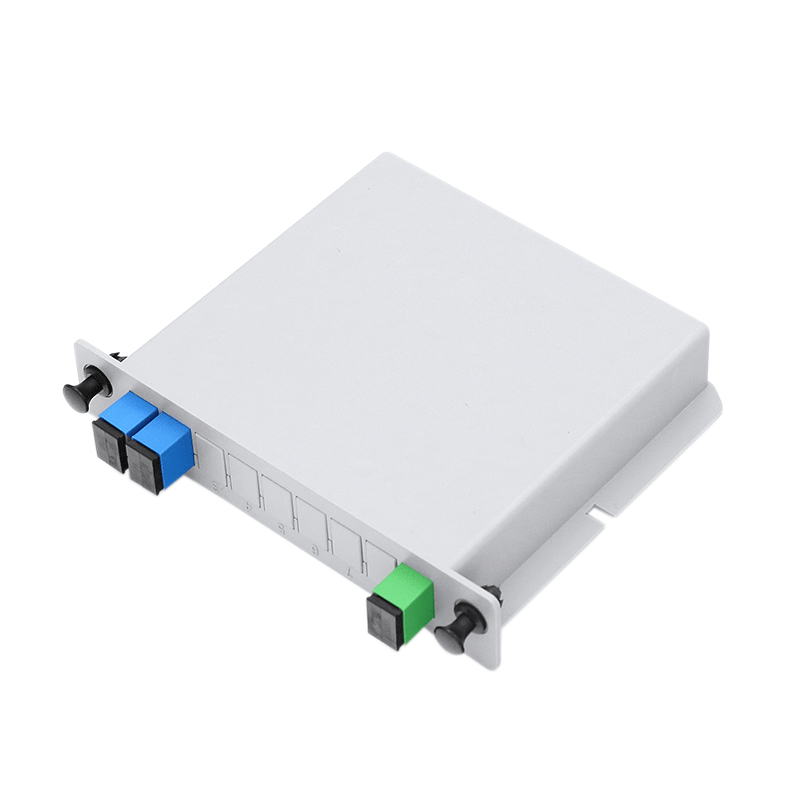 1X2 LGX Single Mode PLC Fiber Optic Splitter with SC FC Connection