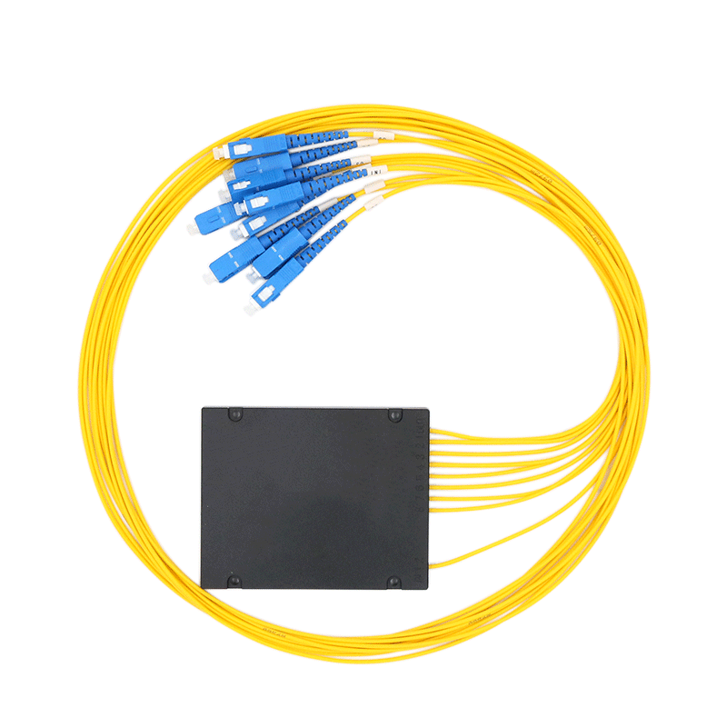 Fiber Optic Splitter 1x8 ABS Box Single Mode PLC Splitter with SC Connector